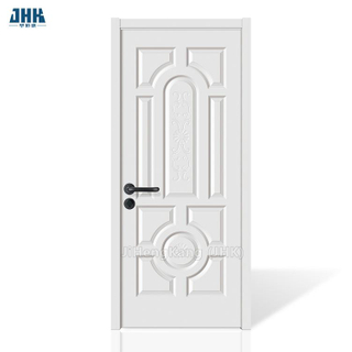 Nova porta de fundo branco moldado interno em painel arqueado